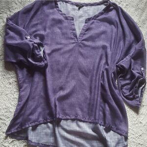Floryday thin lightweight purple shirt Sz XXXL EUC